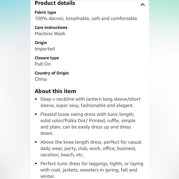 Multicolor dress, size M - Picture 2 of 3